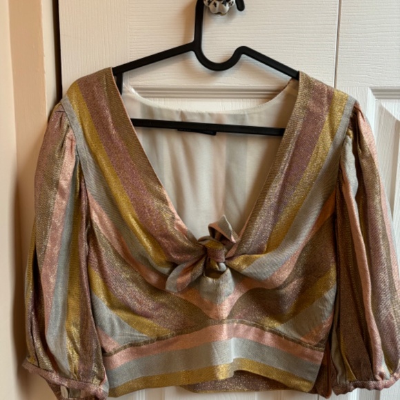 Metallic striped top - Picture 2 of 5